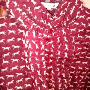 #68 Zara vintage ruffle button down shirt